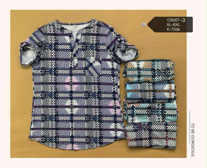 Bluzki damskie Roz XL-6XL, Mix Kolor Paczka 12 szt